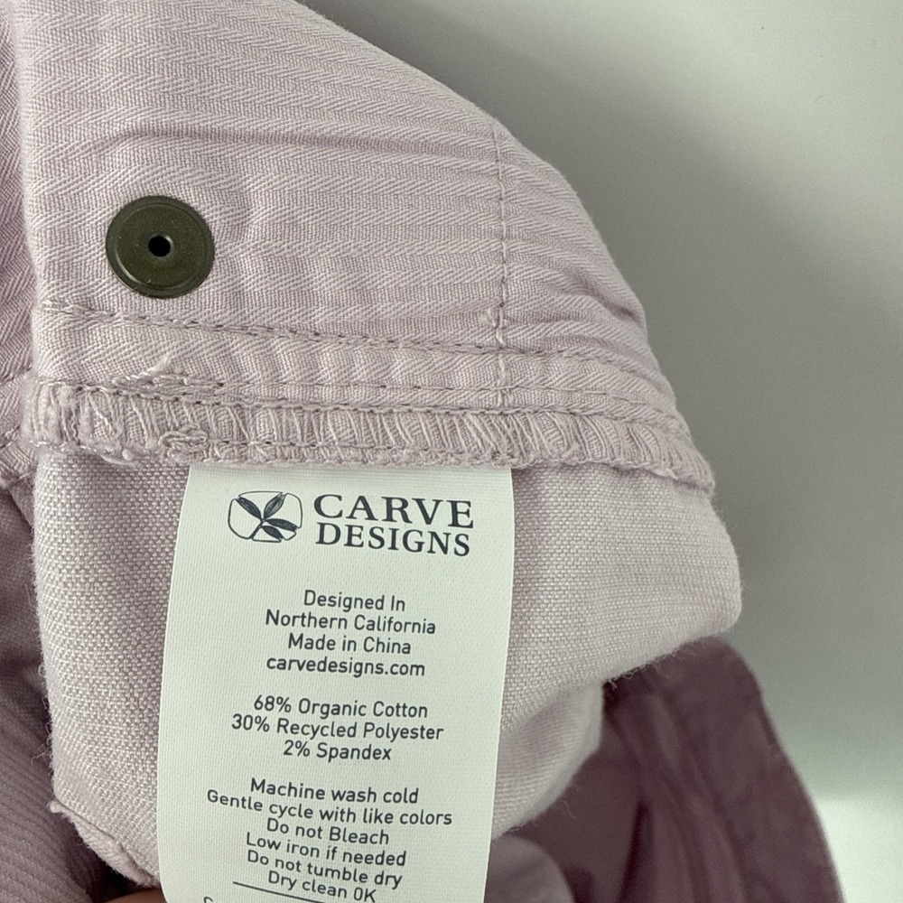 NWT Carve Designs Oahu Shorts 4" Size 6 Raw Hem Corduroy Women's Purple Surf - Picture 6 of 7